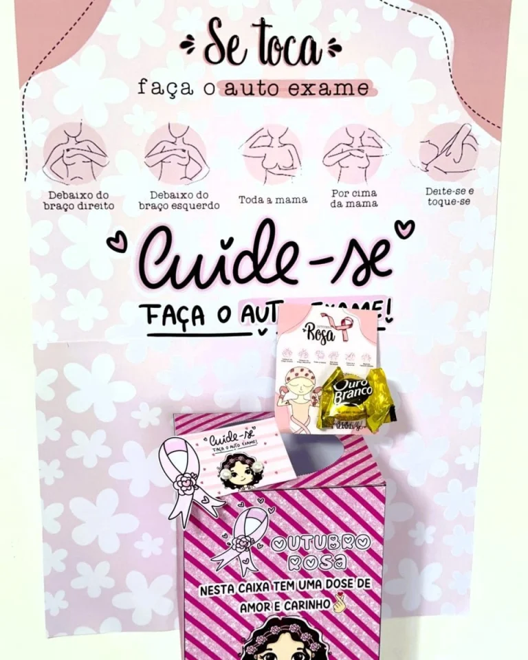 Bambolê e Caixa Motivacional Outubro Rosa — foto 3