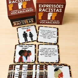 Cartas educativas sobre expressões racistas e atitudes preconceituosas.