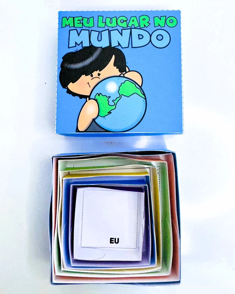 Caixa-Múndi com Continentes e Jogos — foto 5
