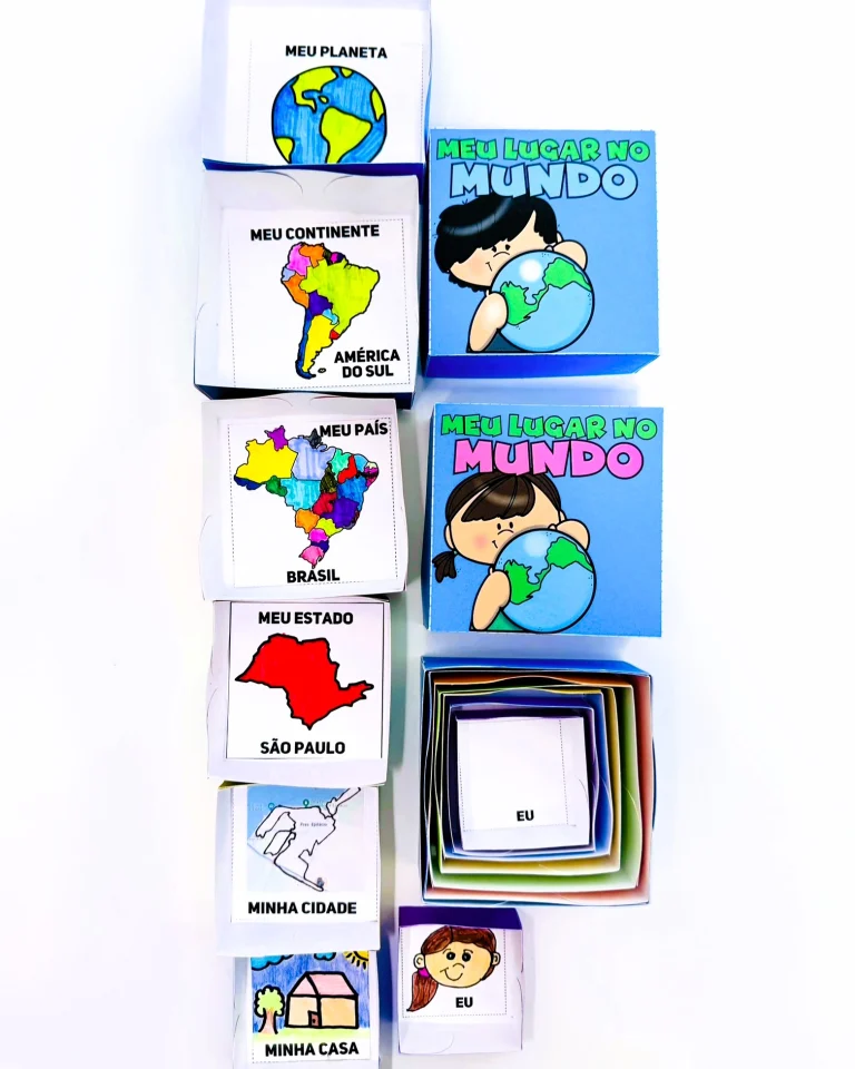 Caixa-Múndi com Continentes e Jogos — foto 4