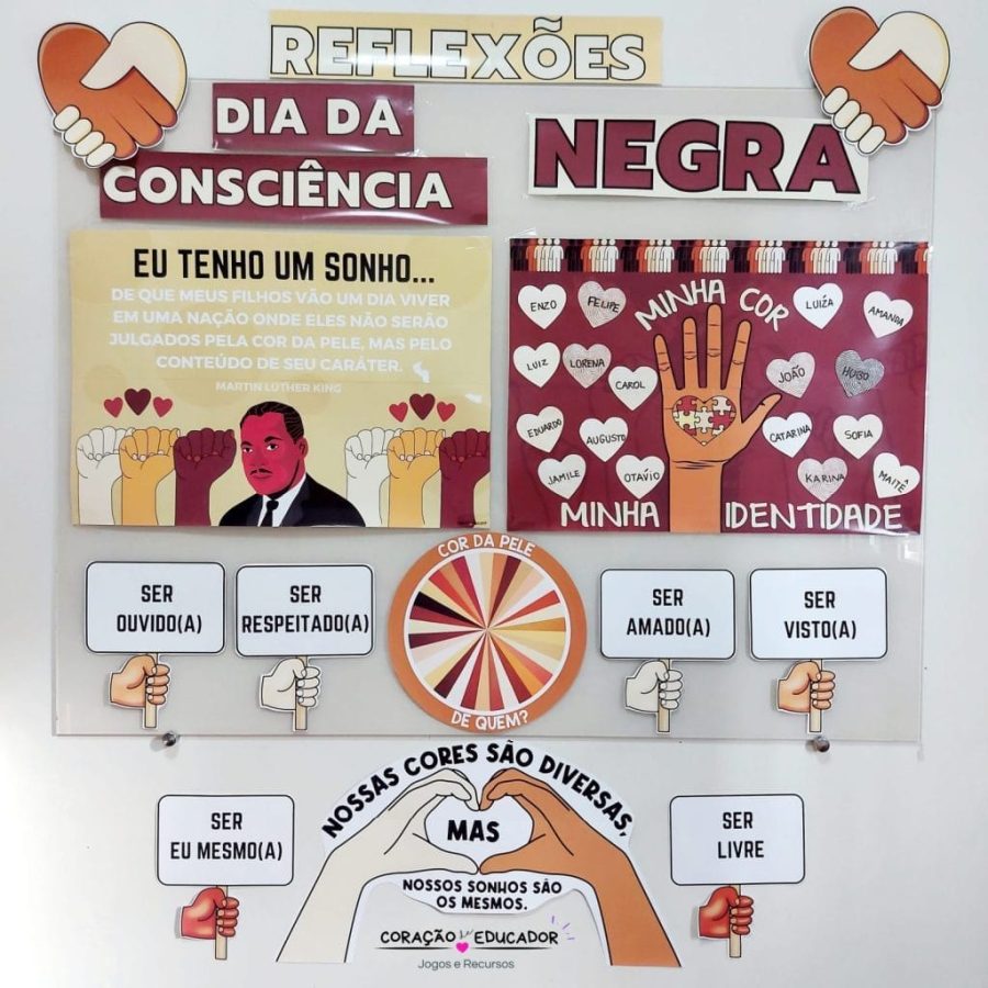 Painel - Educação Antirracista - Consciência Negra - Pedagogia de Ideias Painel - Educação Antirracista - Consciência Negra