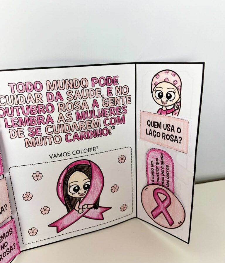 Lapbook Interativo - Outubro Rosa - Outubro Rosa - Pedagogia de Ideias Lapbook Interativo - Outubro Rosa - Outubro Rosa
