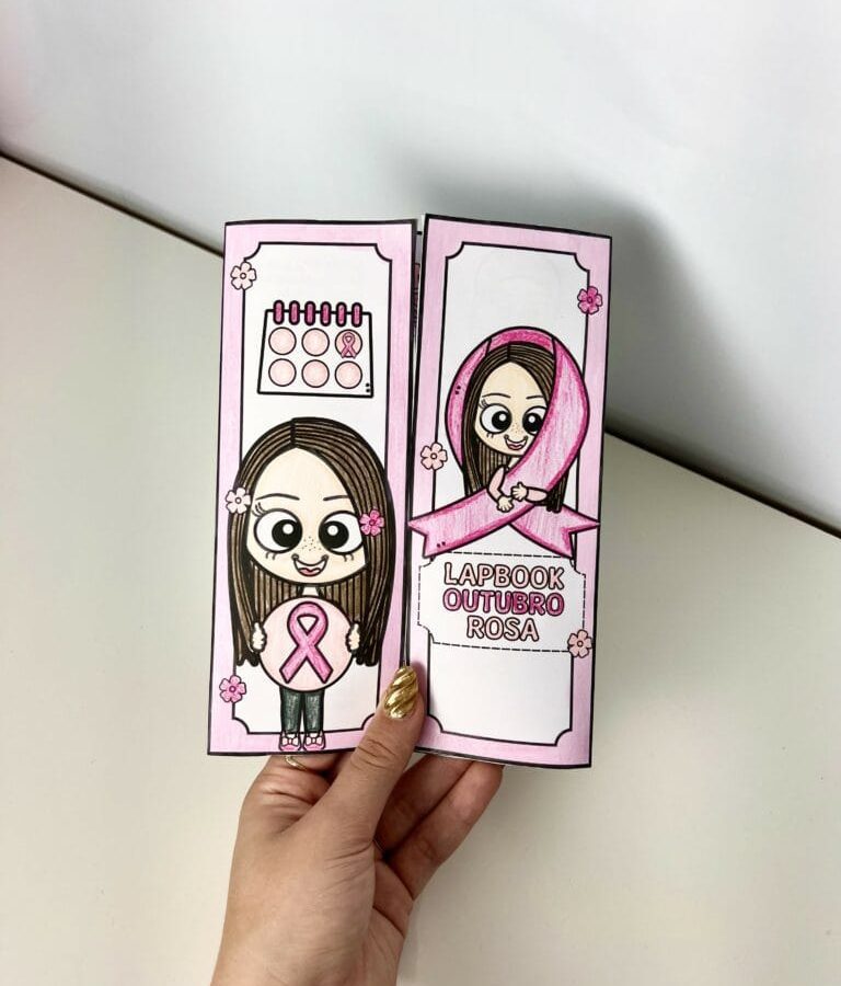 Lapbook Interativo - Outubro Rosa - Outubro Rosa - Pedagogia de Ideias Lapbook Interativo - Outubro Rosa - Outubro Rosa