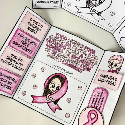 Lapbook Interativo - Outubro Rosa - Outubro Rosa