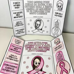 Lapbook Interativo - Outubro Rosa - Outubro Rosa