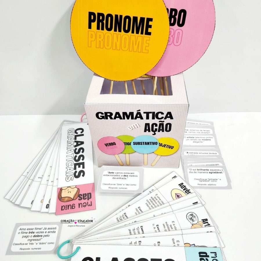 Jogo - Gramática em Ação - Gramática - Pedagogia de Ideias Jogo - Gramática em Ação - Gramática