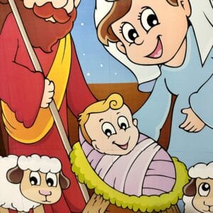 Painel de Natal Presépio