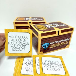 Baú de Memórias - Aula da Saudade - Atividades de Sala de Aula