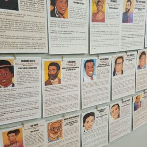 Fichas e bingo de personalidades negras brasileiras, recurso educativo para promover a consciência negra e o antirracismo em sala de aula.