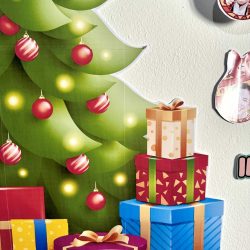 Painel de Natal Personalizável - Decoração Escolar