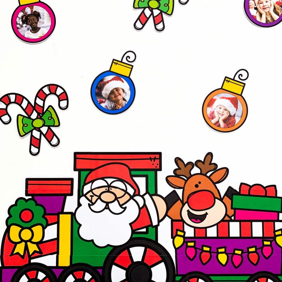 Painel Tema Feliz Natal - Editável com Foto - Natal - Pedagogia de Ideias Painel Tema Feliz Natal - Editável com Foto - Natal