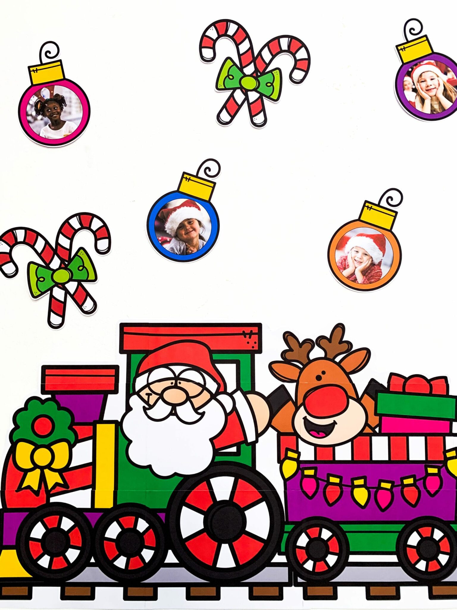Painel Tema Feliz Natal - Editável com Foto - Natal