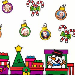 Painel Tema Feliz Natal - Editável com Foto - Natal