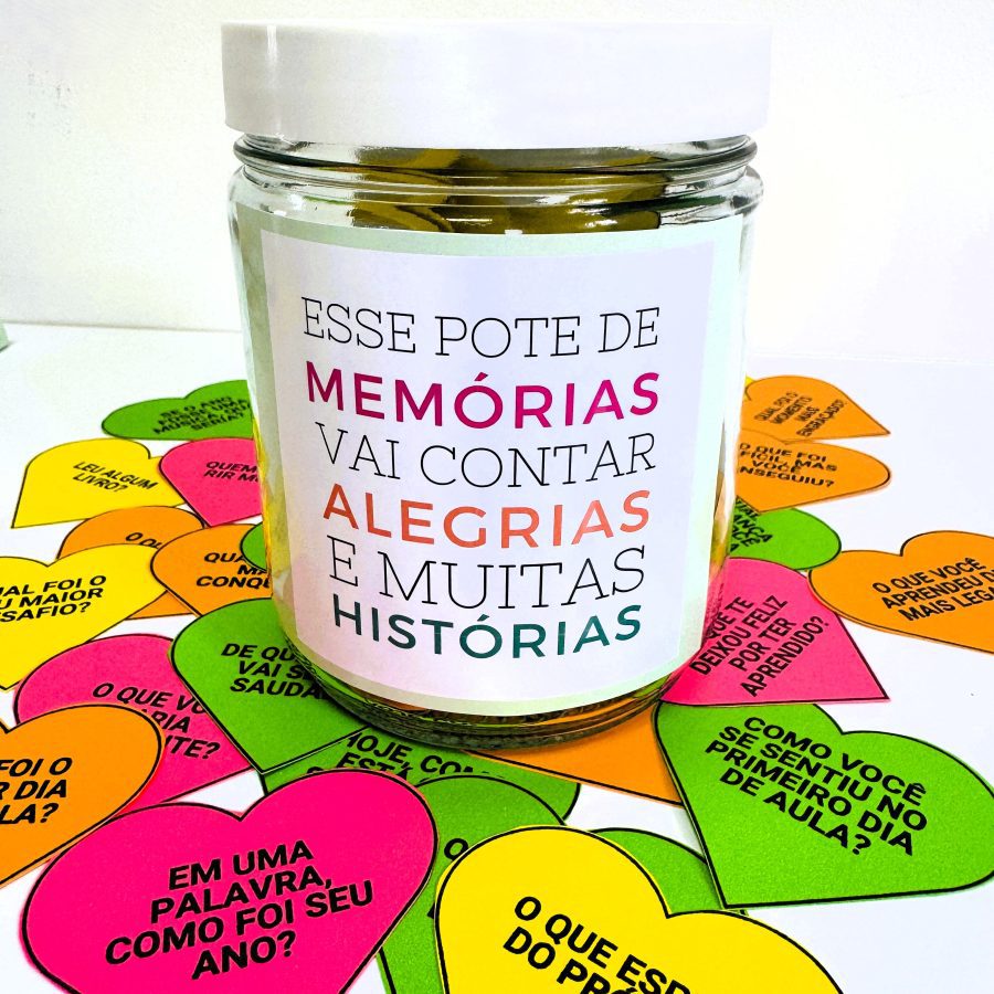 Pote de Memórias - Lembranças Escolares - Pedagogia de Ideias Pote de Memórias - Lembranças Escolares