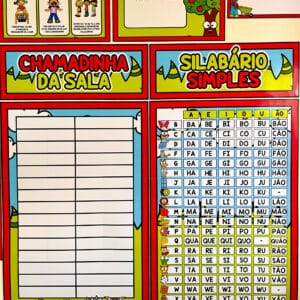 kit sala de aula, tema fazendinha, decoração escolar, materiais pedagógicos, alfabetização, cartazes educativos, educação infantil, ensino fundamental, organização escolar, volta às aulas