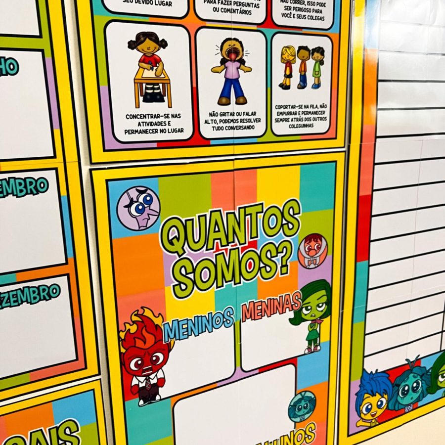 Kit Sala de Aula - Divertidamente - Decoração Escolar - Pedagogia de Ideias Kit Sala de Aula - Divertidamente - Decoração Escolar