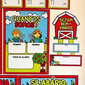 Kit Sala de Aula - Fazendinha - Decoração Escolar