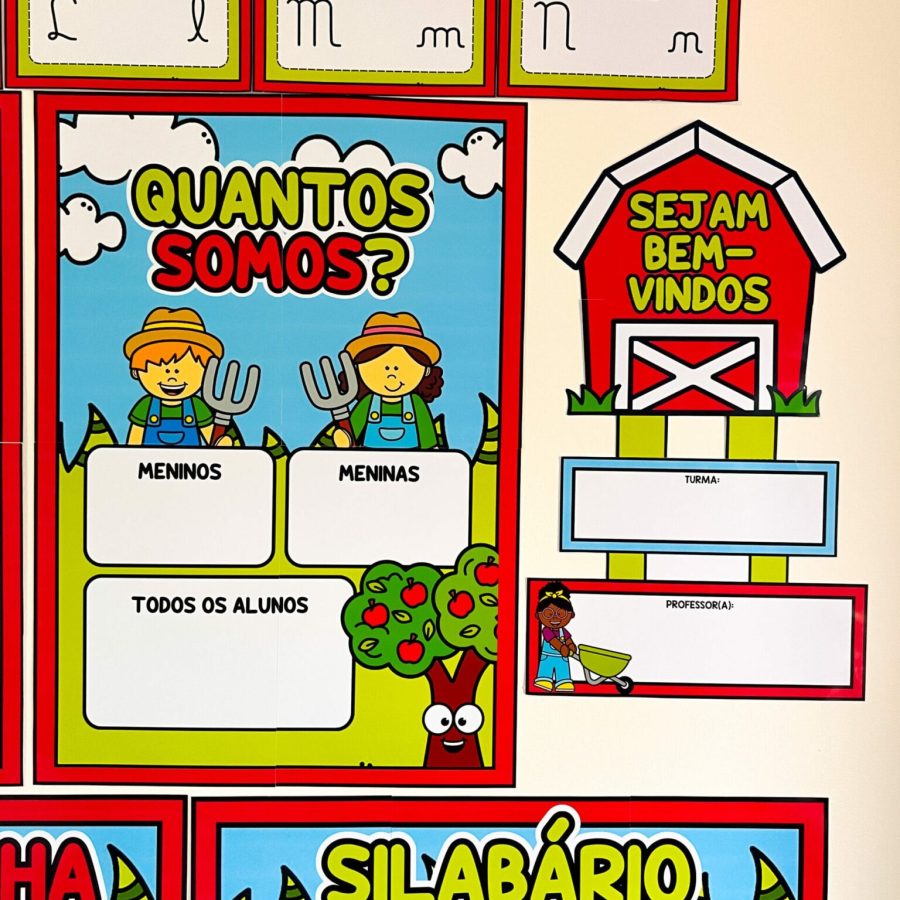 Kit Sala de Aula - Fazendinha - Decoração Escolar - Pedagogia de Ideias Kit Sala de Aula - Fazendinha - Decoração Escolar