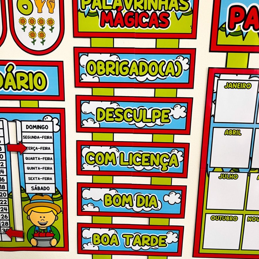 Kit Sala de Aula - Fazendinha - Decoração Escolar - Pedagogia de Ideias Kit Sala de Aula - Fazendinha - Decoração Escolar