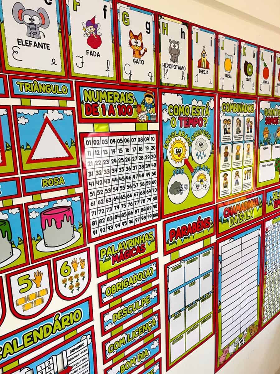 Kit Sala de Aula - Fazendinha - Decoração Escolar