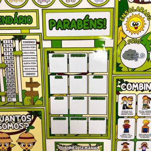 Kit Sala de Aula - Tema Safari - Decoração Escolar - Pedagogia de Ideias Kit Sala de Aula - Tema Safari - Decoração Escolar