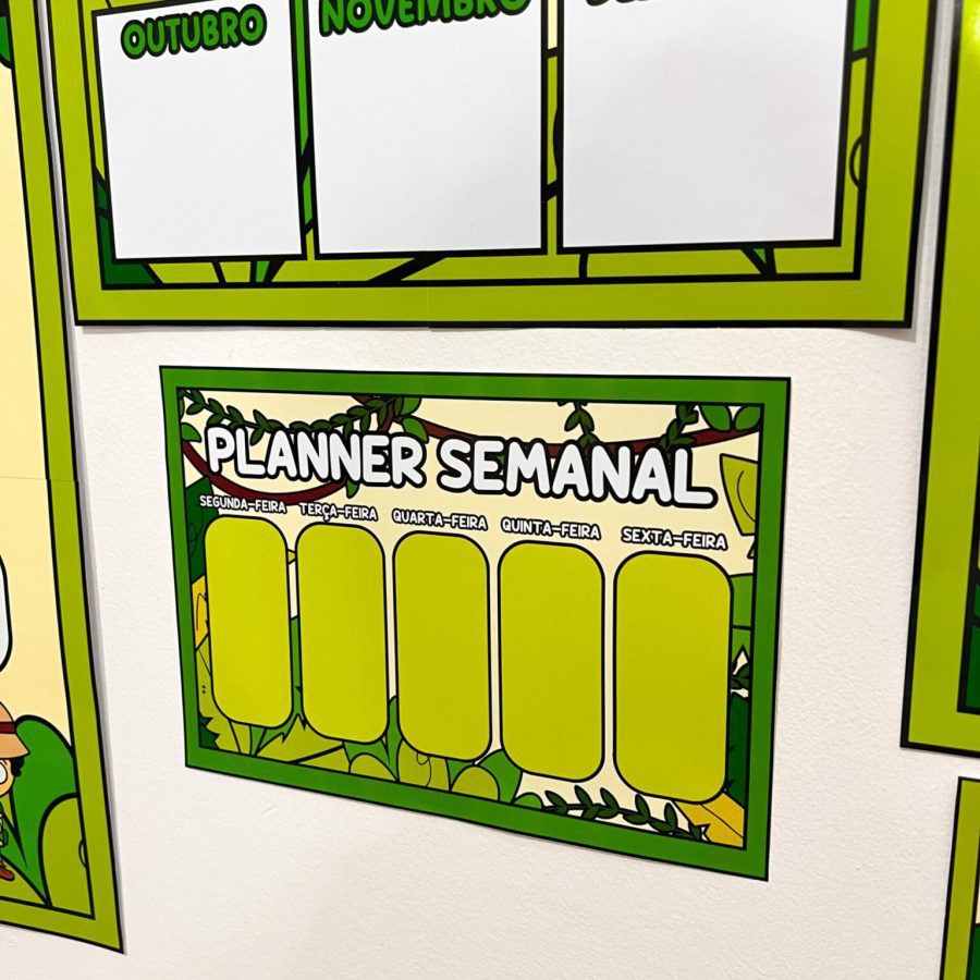 Kit Sala de Aula - Tema Safari - Decoração Escolar - Pedagogia de Ideias Kit Sala de Aula - Tema Safari - Decoração Escolar