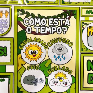 Kit Sala de Aula - Tema Safari - Decoração Escolar - Pedagogia de Ideias Kit Sala de Aula - Tema Safari - Decoração Escolar