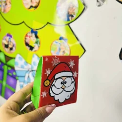 Cartão de Natal com Papai Noel para atividades educativas.