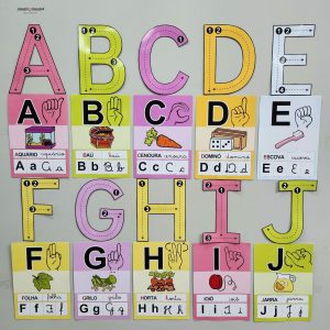 Alfabeto de Parede - Cores - Decoração Escolar