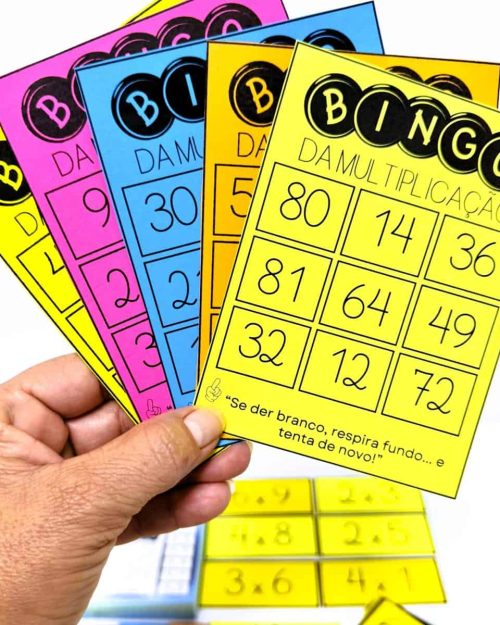 Bingo da Multiplicação - Matemática