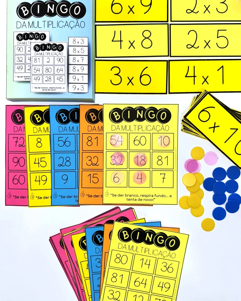 Bingo da Multiplicação com 44 Cartelas — foto 3