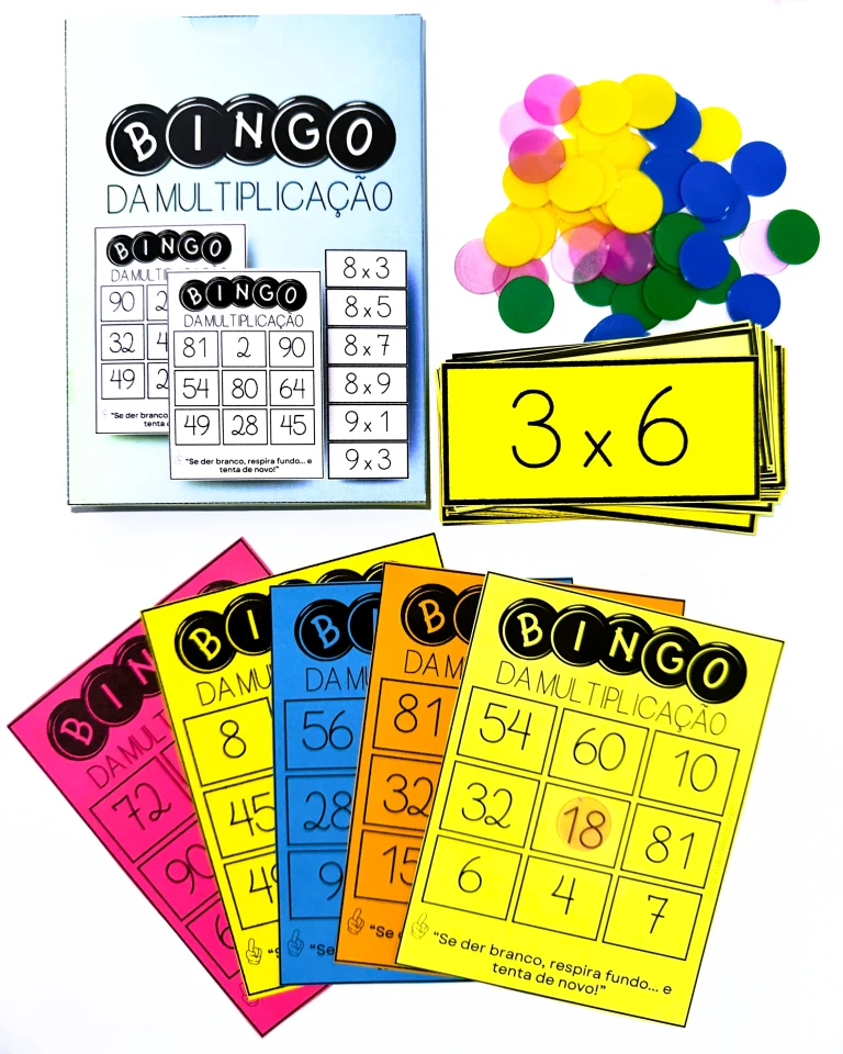 Bingo da Multiplicação com 44 Cartelas — foto 4
