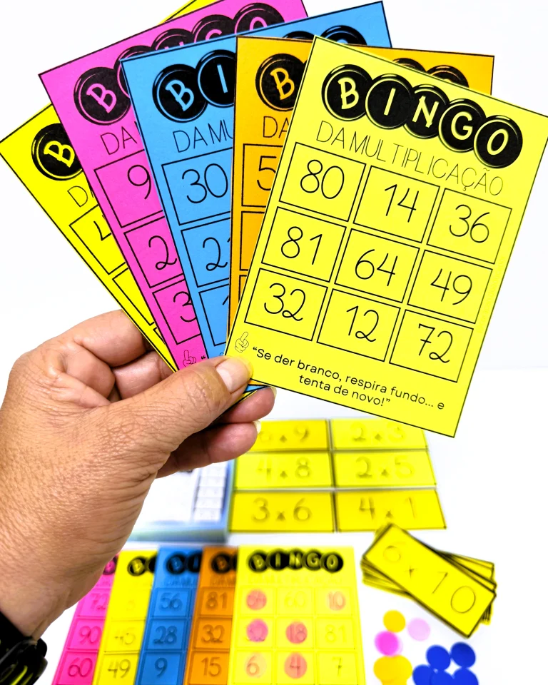 Bingo da Multiplicação com 44 Cartelas — foto 2