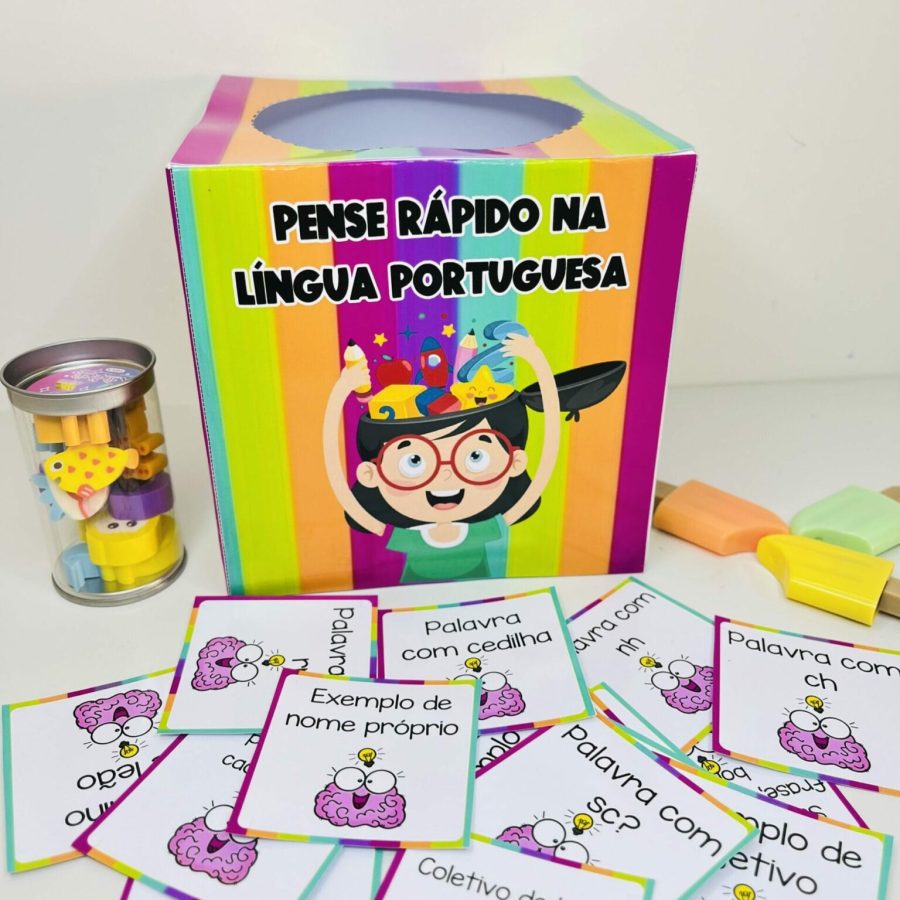 Caixa Pense Rápido na Língua Portuguesa - Língua Portuguesa - Pedagogia de Ideias Caixa Pense Rápido na Língua Portuguesa - Língua Portuguesa