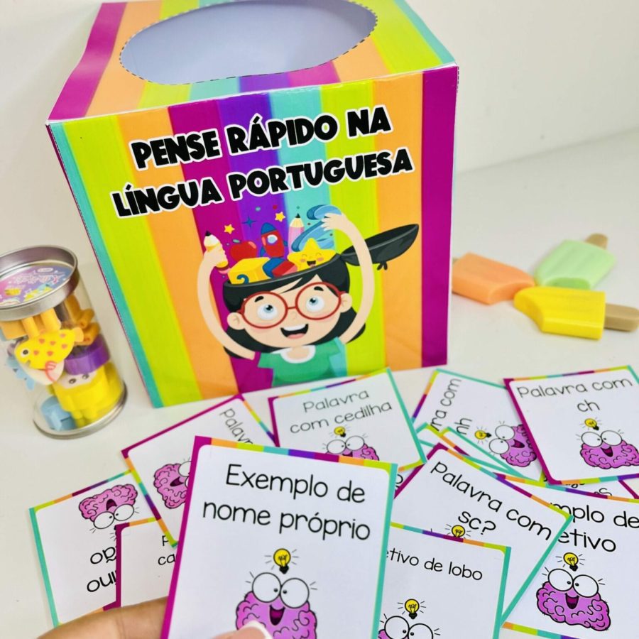 Caixa Pense Rápido na Língua Portuguesa - Língua Portuguesa - Pedagogia de Ideias Caixa Pense Rápido na Língua Portuguesa - Língua Portuguesa
