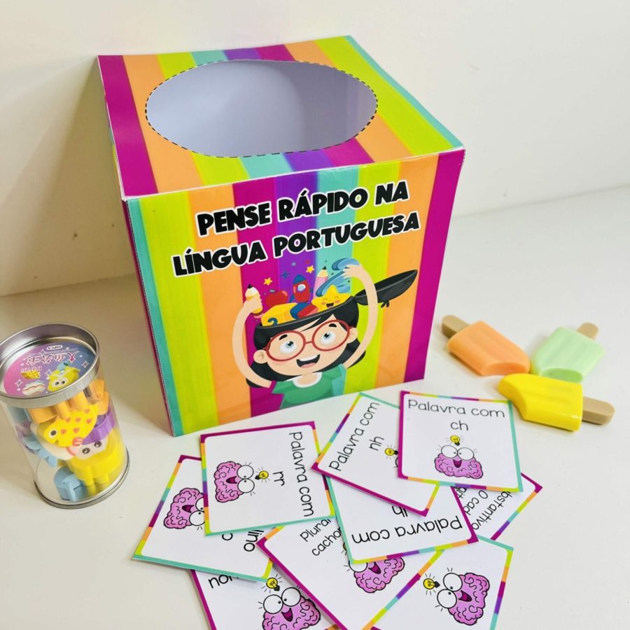Caixa Pense Rápido na Língua Portuguesa - Língua Portuguesa - Pedagogia de Ideias Caixa Pense Rápido na Língua Portuguesa - Língua Portuguesa