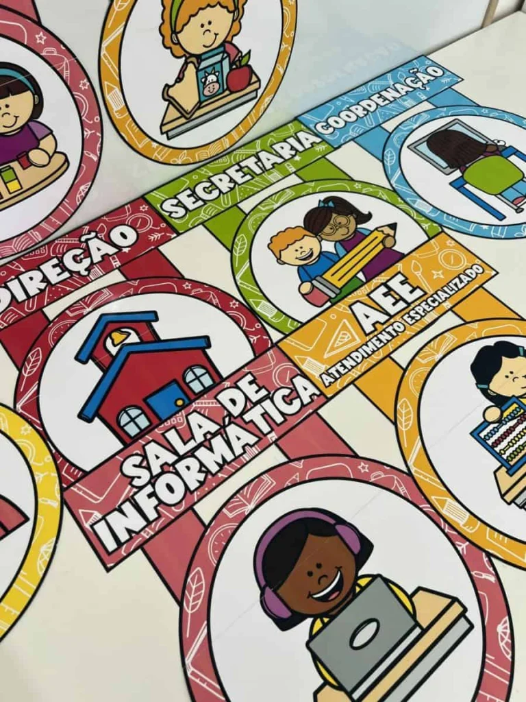 Placas de Portas Escolares com 12 Ambientes — foto 2