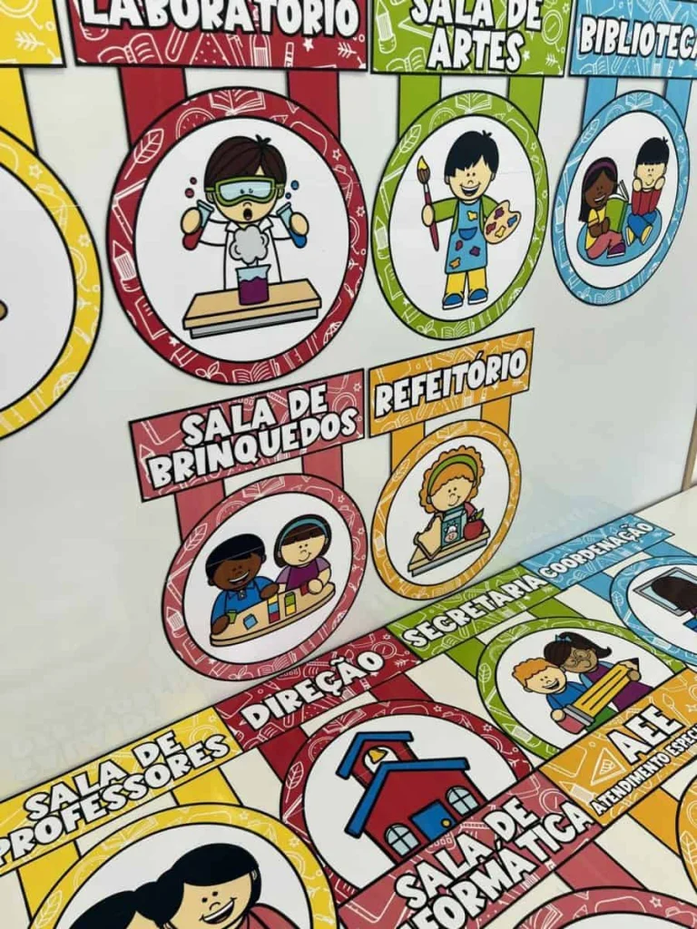 Placas de Portas Escolares com 12 Ambientes — foto 3
