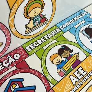 Combo - Placas de Portas para Escola - Decoração Escolar - Pedagogia de Ideias Combo - Placas de Portas para Escola - Decoração Escolar
