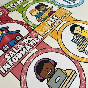 Combo - Placas de Portas para Escola - Decoração Escolar - Pedagogia de Ideias Combo - Placas de Portas para Escola - Decoração Escolar