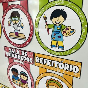 Combo - Placas de Portas para Escola - Decoração Escolar - Pedagogia de Ideias Combo - Placas de Portas para Escola - Decoração Escolar