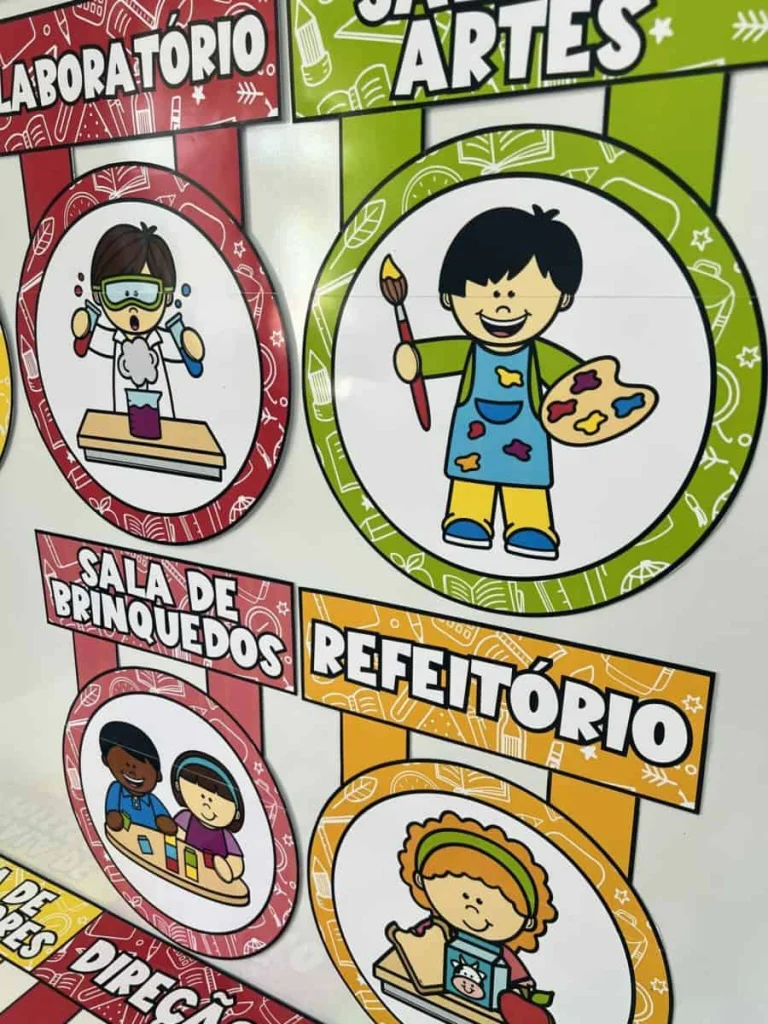 Placas de Portas Escolares com 12 Ambientes — foto 6