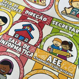 Combo - Placas de Portas para Escola - Decoração Escolar - Pedagogia de Ideias Combo - Placas de Portas para Escola - Decoração Escolar