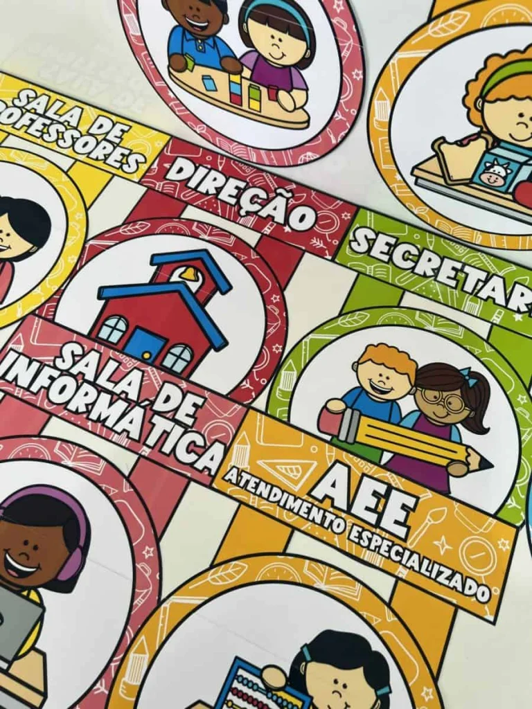 Placas de Portas Escolares com 12 Ambientes — foto 7