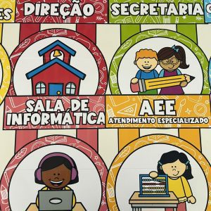 Combo - Placas de Portas para Escola - Decoração Escolar - Pedagogia de Ideias Combo - Placas de Portas para Escola - Decoração Escolar