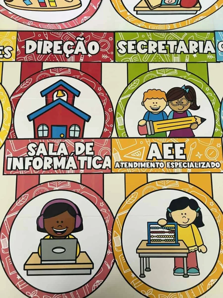 Placas de Portas Escolares com 12 Ambientes — foto 8
