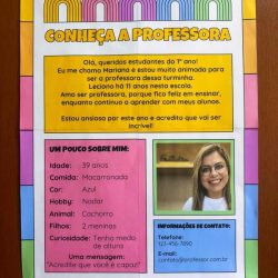 Conheça a Professora - Volta às Aulas