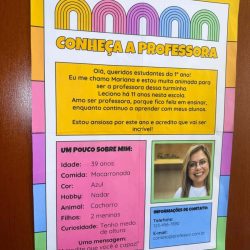 Conheça a Professora - Volta às Aulas