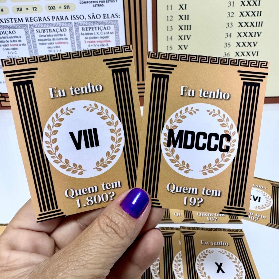 Eu Tenho... Quem Tem? - Números Romanos - Jogos Educativos - Pedagogia de Ideias Eu Tenho... Quem Tem? - Números Romanos - Jogos Educativos