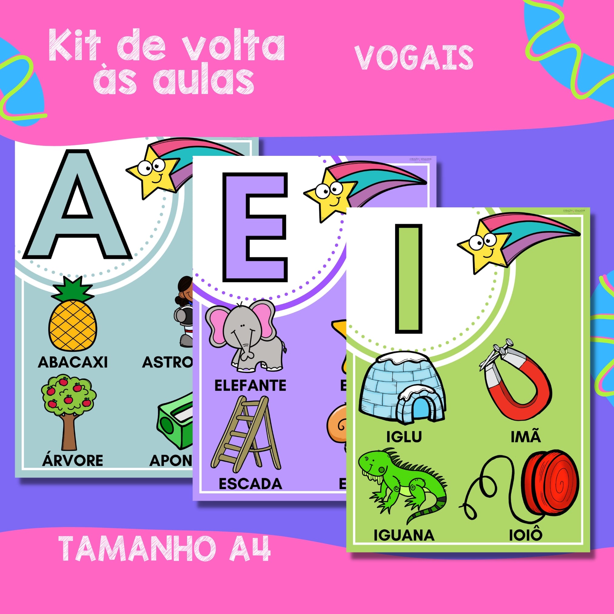 Kit de Volta às Aulas – Arco-Íris - Kit Sala de Aula - Pedagogia de Ideias Kit de Volta às Aulas – Arco-Íris - Kit Sala de Aula